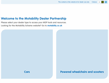 Tablet Screenshot of motabilitydealer.co.uk